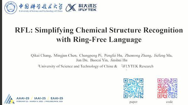 RFL: Simplifying Chemical Structure Recognition with Ring-Free Language