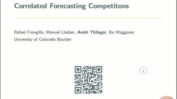 Forecasting Competitions with Correlated Events