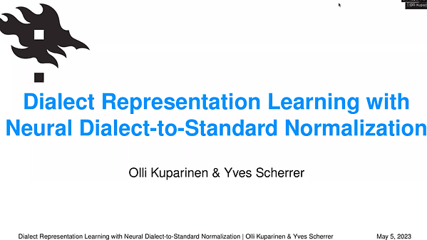 Dialect Representation Learning with Neural Dialect-to-Standard Normalization