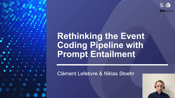 Rethinking the Event Coding Pipeline with Prompt Entailment