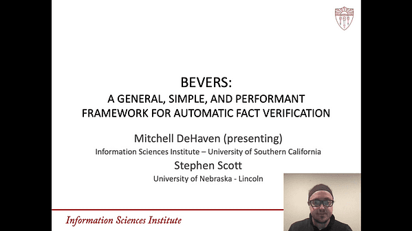BEVERS: A General, Simple, and Performant Framework for Automatic Fact Verification