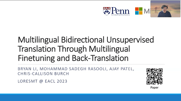 Multilingual Bidirectional Unsupervised Translation through Multilingual Finetuning and Back-Translation