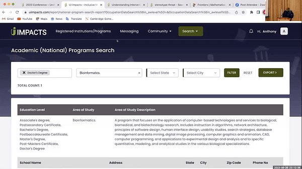 UI Index: A Tool Providing a Searchable Interface for Literature on Broadening Participation in Science