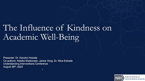The Influence of Kindness on Academic Well-Being