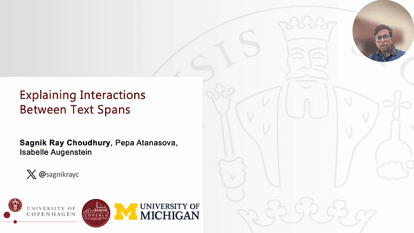 Explaining Interactions Between Text Spans