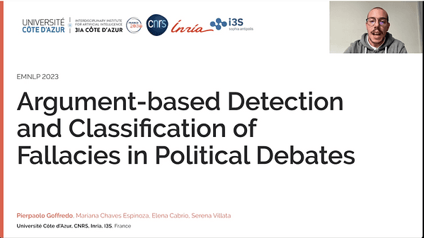 Argument-based Detection and Classification of Fallacies in Political Debates | VIDEO